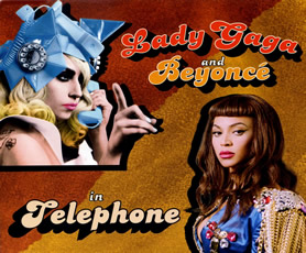 Click here for GaGa & Beyonce's insane ten minutes of phone 'fun' on YouTube